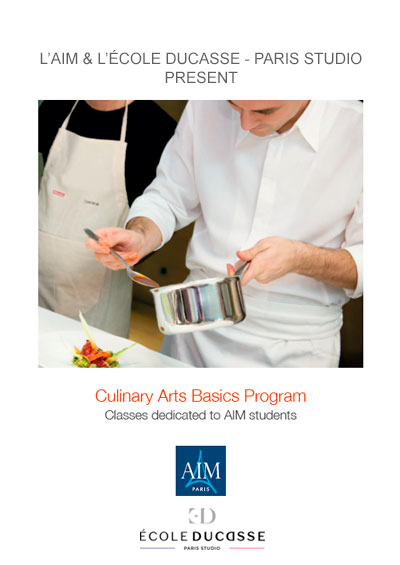 AIM et lcole de cuisine Alain Ducasse : le programme Culinary Arts Basic