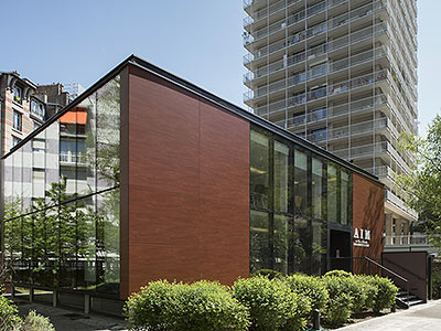 A new, modern building