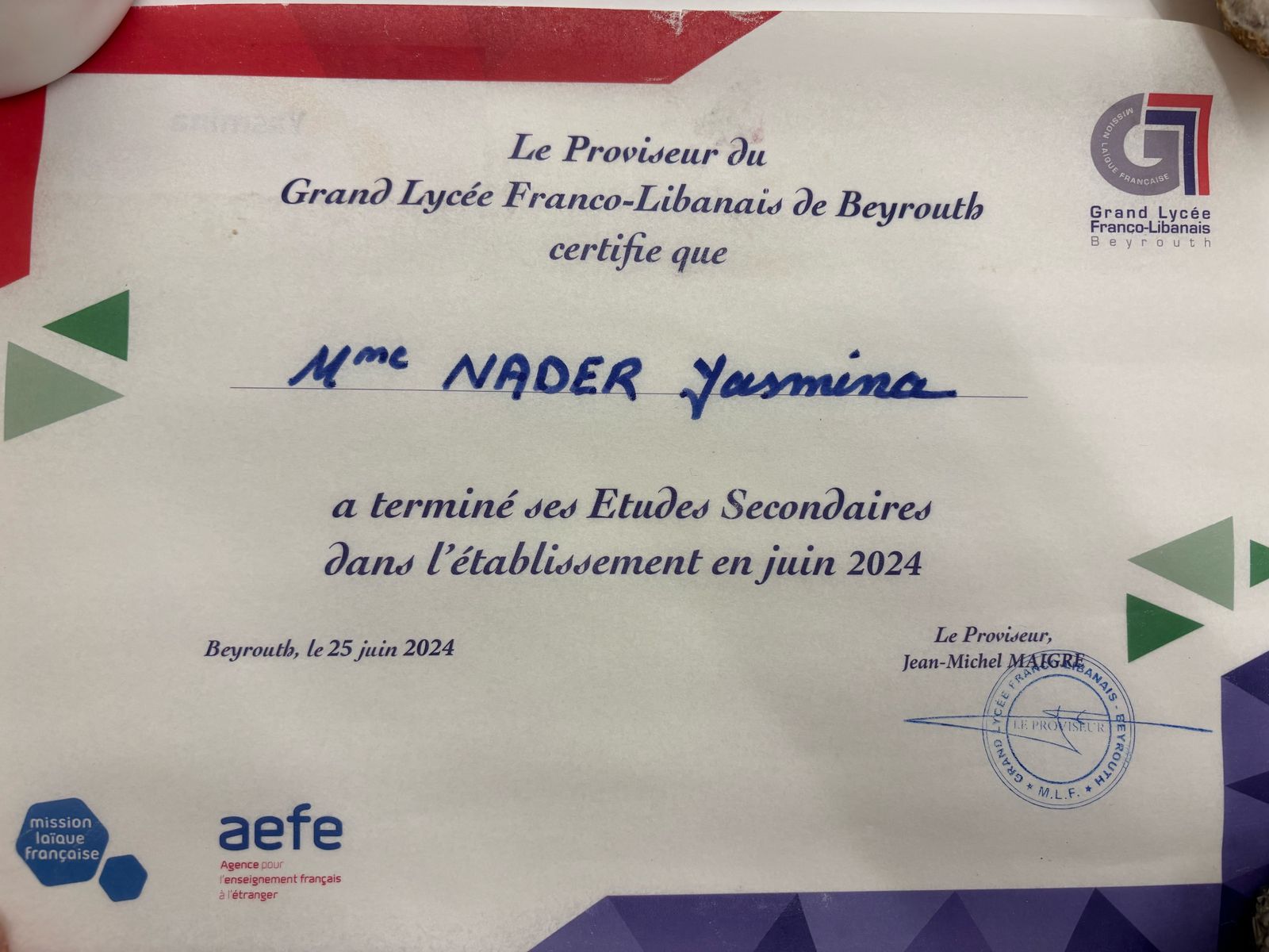 5. Photocopies of degrees / diplomas.