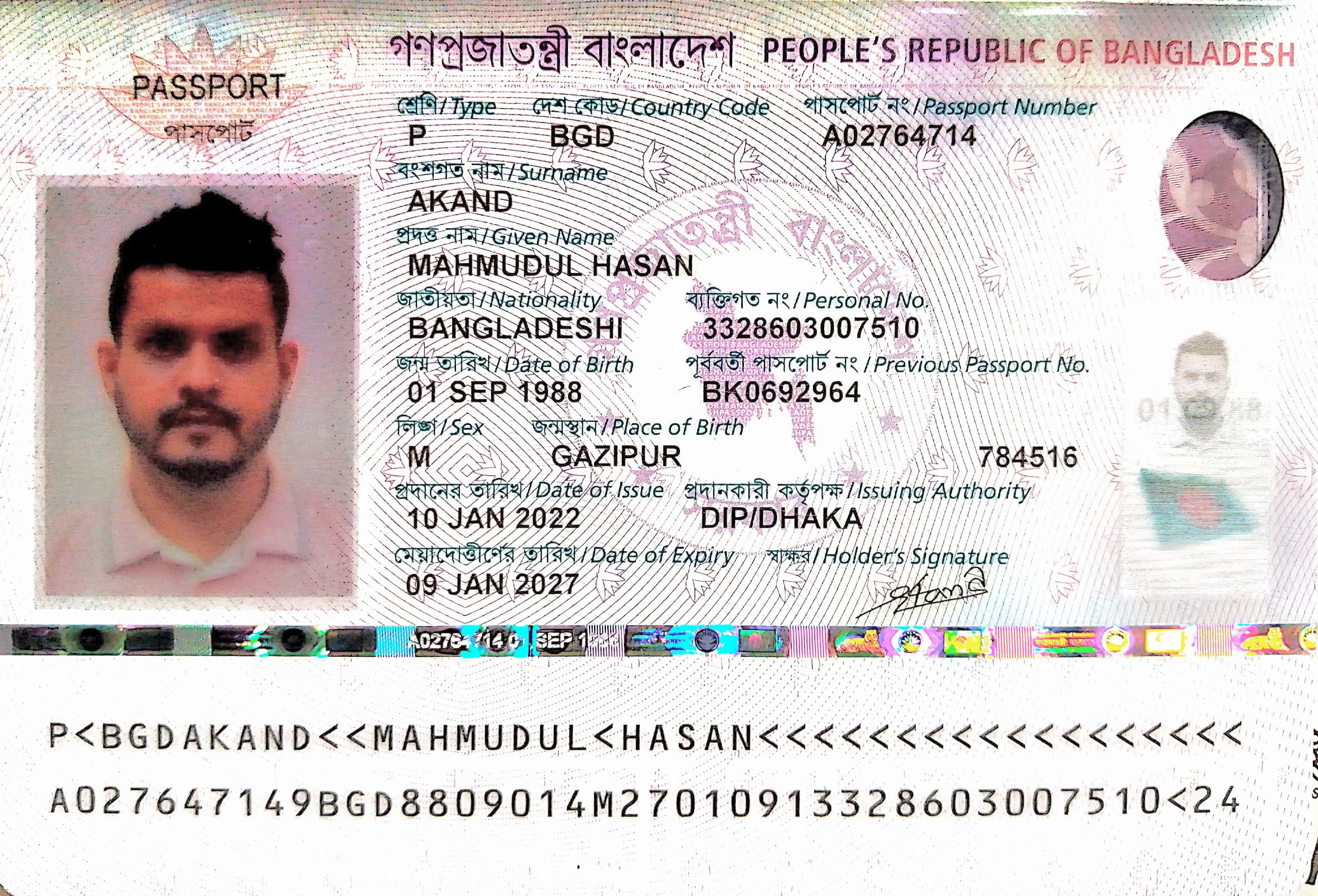 3. The photocopy of your: national identity card, or passport.