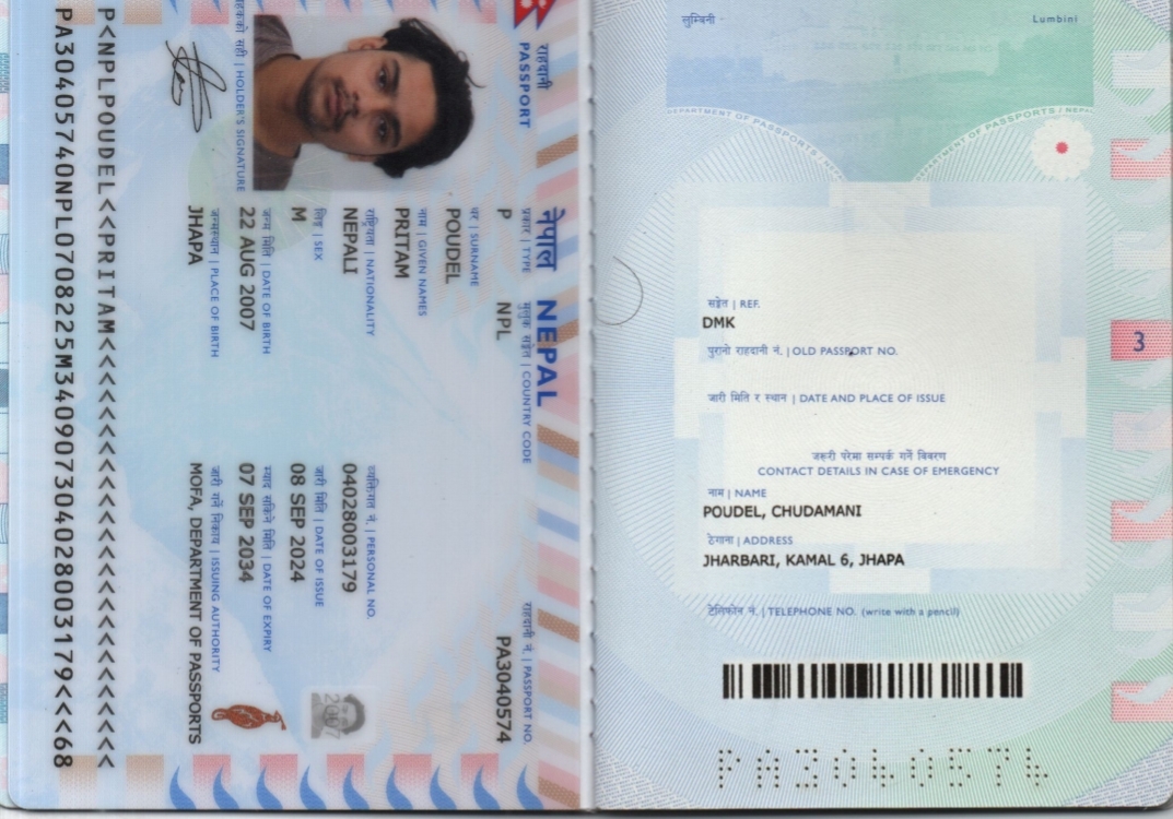 3. The photocopy of your: national identity card, or passport.