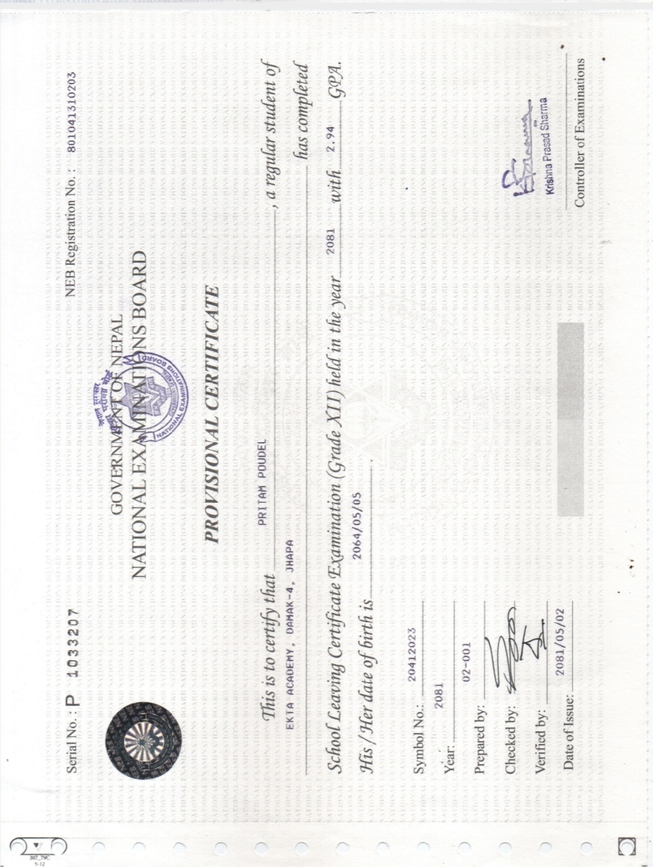 5. Photocopies of degrees / diplomas.