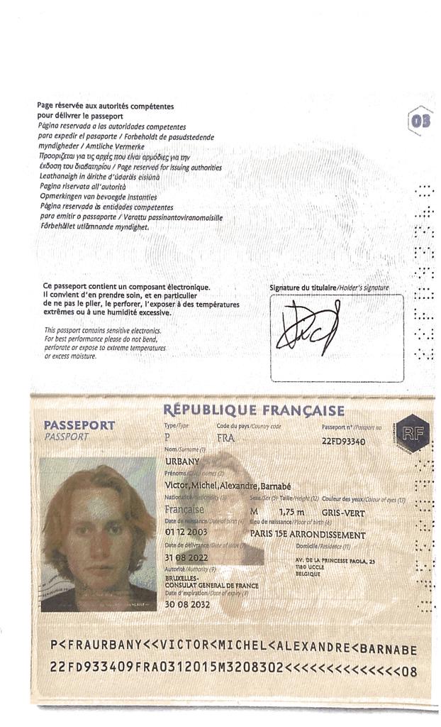 3. The photocopy of your: national identity card, or passport.