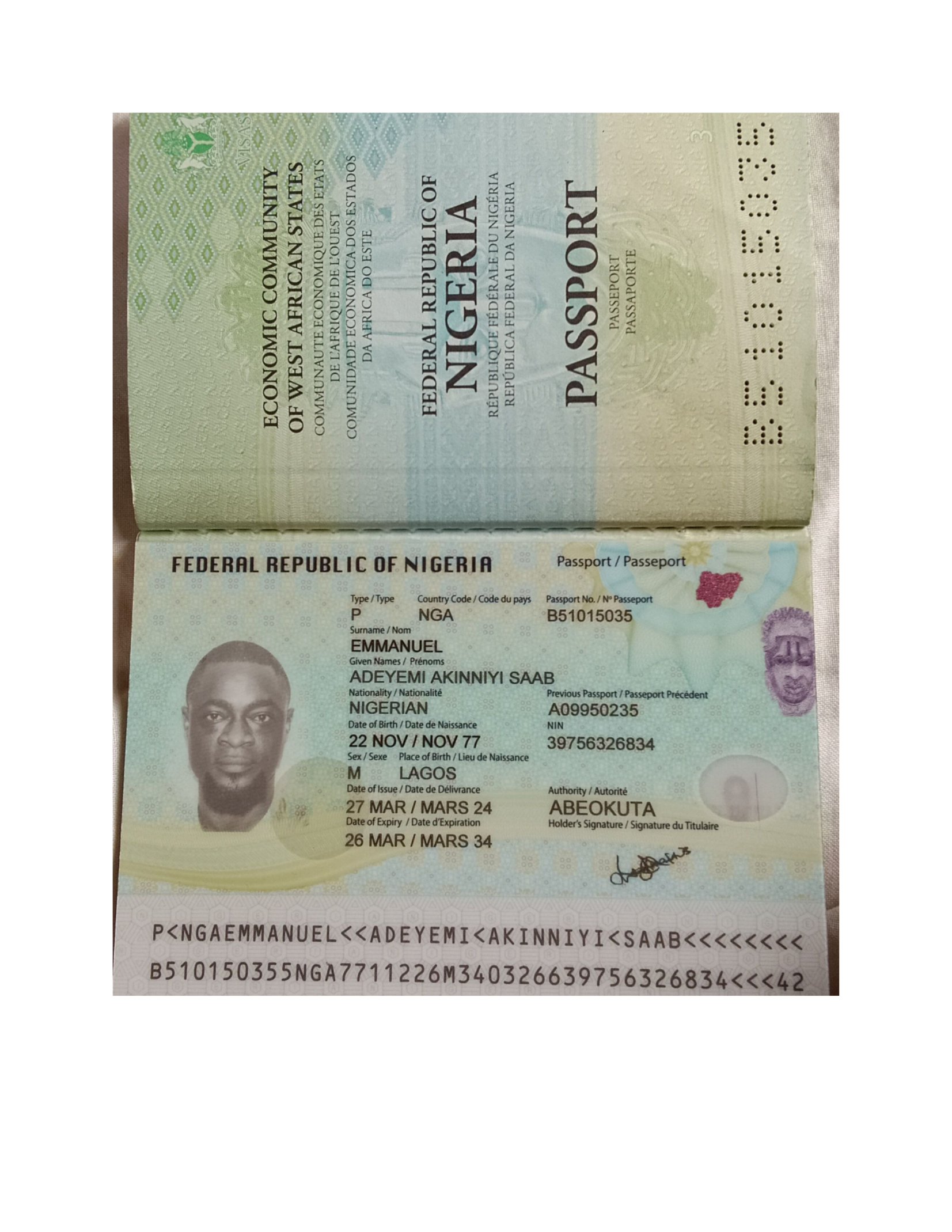 3. The photocopy of your: national identity card, or passport.